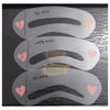 3 pcs Reusable Eyebrow Drawing Guide Card Assistant Template Lash Extension Accessories