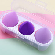 3 Pcs Beauty Blender Makeup Sponge Set with Case