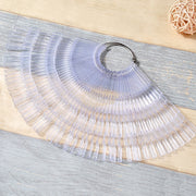 3-Tier Nail Swatch Sticks Clear (50 Sticks 150 Nail Tips) Nail Art Tool