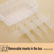 3-Tier Storage Organizer with Handle & Detachable Inserts 31.5*17.5*24cm Storage Organizers