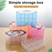 3-Tier Storage Organizer with Handle & Detachable Inserts 31.5*17.5*24cm Storage Organizers