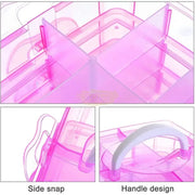 3-Tier Storage Organizer with Handle & Detachable Inserts 31.5*17.5*24cm Storage Organizers