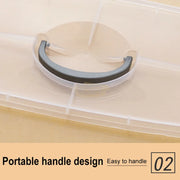 3-Tier Storage Organizer with Handle & Detachable Inserts 31.5*17.5*24cm Storage Organizers
