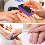 3-Way Nail Sanding Block Buffer | Orange Nail Buffer