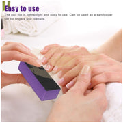 3-Way Nail Sanding Block Buffer | Orange Nail Buffer