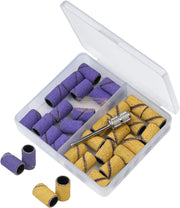 30 pcs Nail Sanding Band Set | Purple & Yellow Sanding Bands