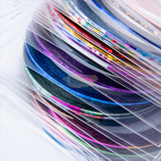 30 rolls Nail Striping Tape Line 1MM Set Nail Art