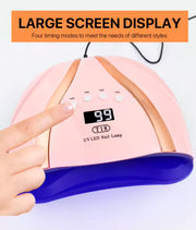 T18 UV LED Nail Lamp 258W | PINK/GOLD