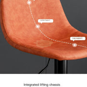 360° Swivel Adjustable Bar Stool with footrest Bar Stool