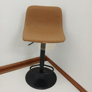 360° Swivel Adjustable Bar Stool with footrest Brown Bar Stool