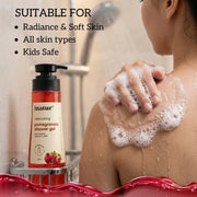 Inatur Pomegranate Shower Gel 350ml | Sulphate-Free Replenishing