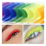 EMEDA Eyelash Extension | Rainbow 6 Colors | 0.07 D Curl | 15mm