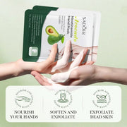 Sadoer Avocado Nicotinamide Moisturizing Brighten Hand Mask