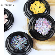 3D Butterfly Patch Design Nail Art Decoration - Available in 4 colors Nail Art