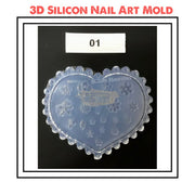 3D Carving Silicone Nail Mold Template - Available in 12 Designs 1 Nail Art Tool