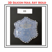 3D Carving Silicone Nail Mold Template - Available in 12 Designs 5 Nail Art Tool