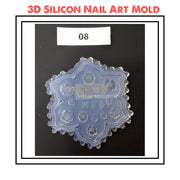 3D Carving Silicone Nail Mold Template - Available in 12 Designs 8 Nail Art Tool