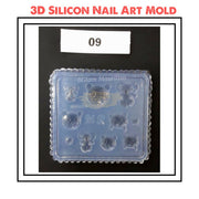 3D Carving Silicone Nail Mold Template - Available in 12 Designs 9 Nail Art Tool