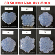 3D Carving Silicone Nail Mold Template - Available in 12 Designs Nail Art Tool