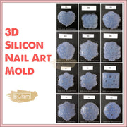 3D Carving Silicone Nail Mold Template - Available in 12 Designs Set (1-12) Nail Art Tool