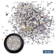3D Nail Art Gems - 7 colors B-02 Silver Nail Art Tool