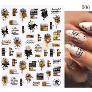 3D Pop Finger Nail Art Sticker | CJ-033 Nail Stickers