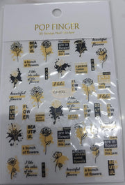 3D Pop Finger Nail Art Sticker | CJ-033 Nail Stickers