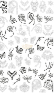 3D Pop Finger Nail Art Sticker | F568 Nail Stickers