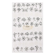 3D Pop Finger Nail Art Sticker | F569 Nail Stickers