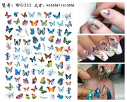 3D Pop Finger Nail Art Sticker | WG232 Nail Stickers