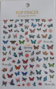 3D Pop Finger Nail Art Sticker | WG236 Nail Stickers