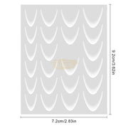 3D White French Manicure Ombre Stickers SD-1933 Nail Stickers