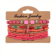 Bohemian Beaded Bracelet Colorful Stackable Hand Jewelry Accessories