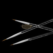 3pcs Clear Acrylic Kolinsky Liner Brush Set Nail Brush Set