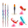 Nail Brush Set with Laser Anti-Slip Handle | 3 pieces Nail Brush Set
