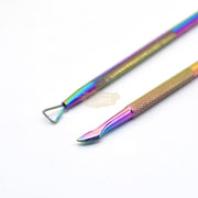 3 pcs Manicure Essential Set | Holographic (Cuticle Nipper 2-in-1 Pusher & Gel Pusher Remover) manicure tools