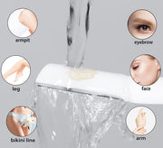 3pcs Multipurpose Exfoliating Dermaplaning Tool: Eyebrow & Facial Razor Set with bag White Dermaplaning