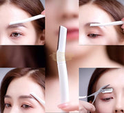 3pcs Multipurpose Exfoliating Dermaplaning Tool: Eyebrow & Facial Razor Set with bag White Dermaplaning