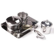 3pcs Stainless Steel Nail Liquid & Manicure Container Set Dappen Dish