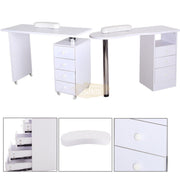 4-drawers Manicure Table on wheels 119*45*78cm