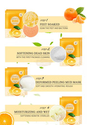 4-in-1 Lavender Foot Care Set (Foot Soak Foot Salt Scrub Foot Mud Mask & Foot Lotion) Foot care