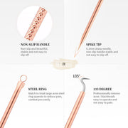 4 pcs Blackhead Remover/Pimple Comedone Extractor Tool Set Acne Needle