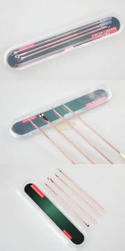 4 pcs Blackhead Remover/Pimple Comedone Extractor Tool Set Rose Gold Acne Needle