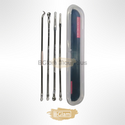 4 pcs Blackhead Remover/Pimple Comedone Extractor Tool Set Silver Acne Needle