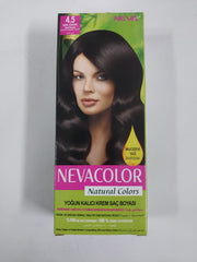 Nevacolor Natural Colors Permanent Hair Color Cream Set | 4.5 Red Brown