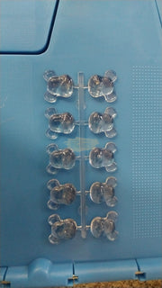 40 pcs Clear Bear Head Shaped Nail Swatch Nail Art Tool