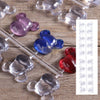 40 pcs Clear Bear Head Shaped Nail Swatch Nail Art Tool