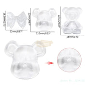 40 pcs Clear Bear Head Shaped Nail Swatch Nail Art Tool