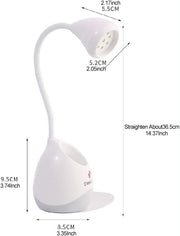 Lotus Hands-Free Rechargeable LED Nail Lamp 36W with Storage - White