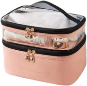 Double-Layer Travel Makeup Bag